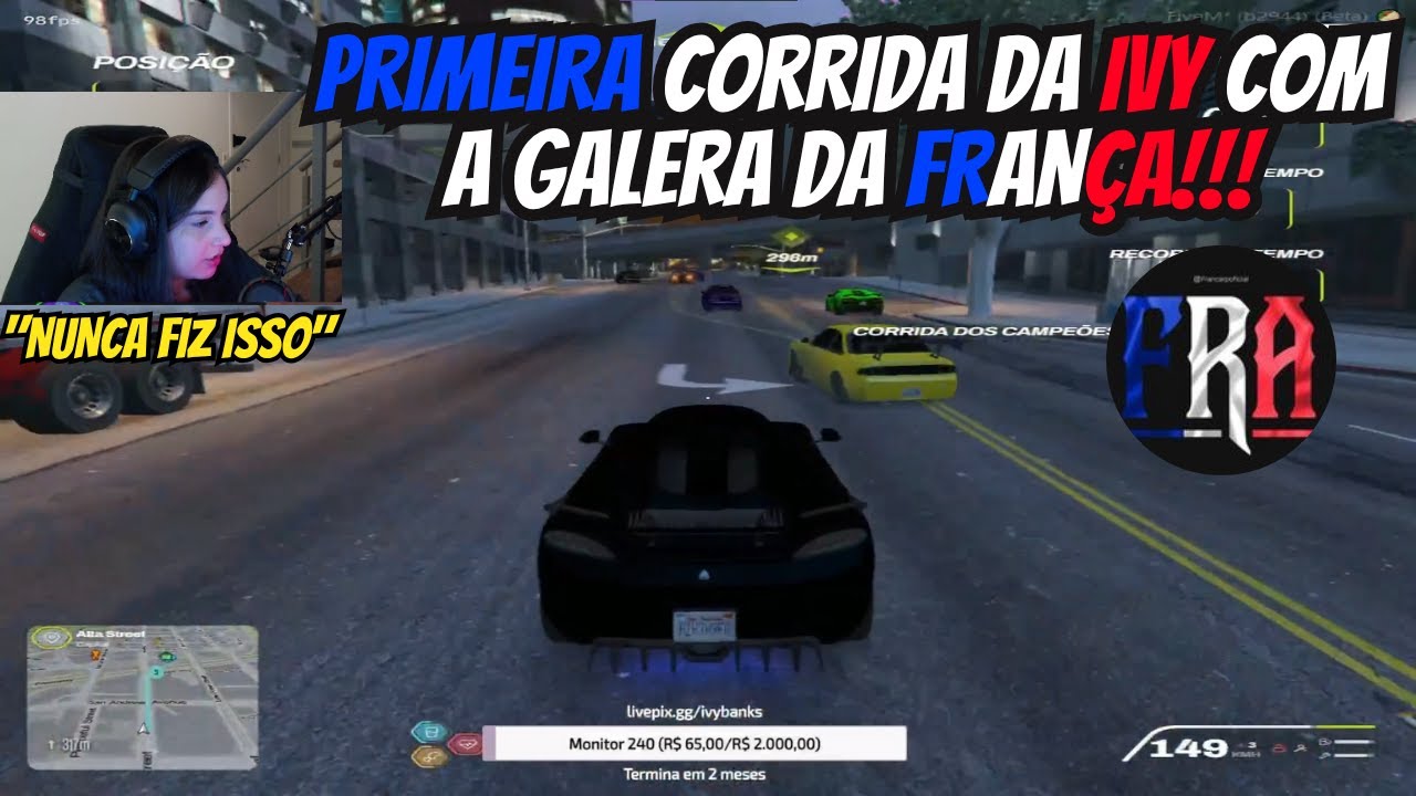 IVY FEZ SUA PRIMEIRA CORRIDA COM A GALERA DA FRANÇA!!!