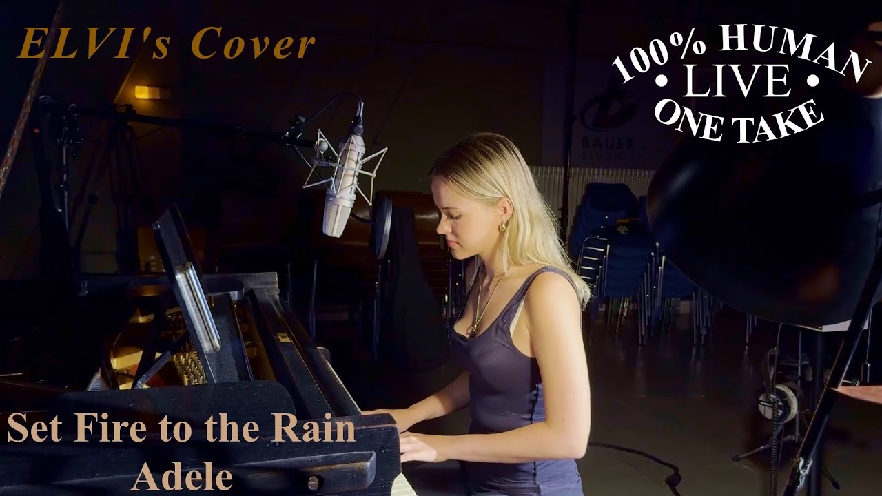 Set Fire to the Rain – Adele (Cover by ELVI) | Live Piano One-Take