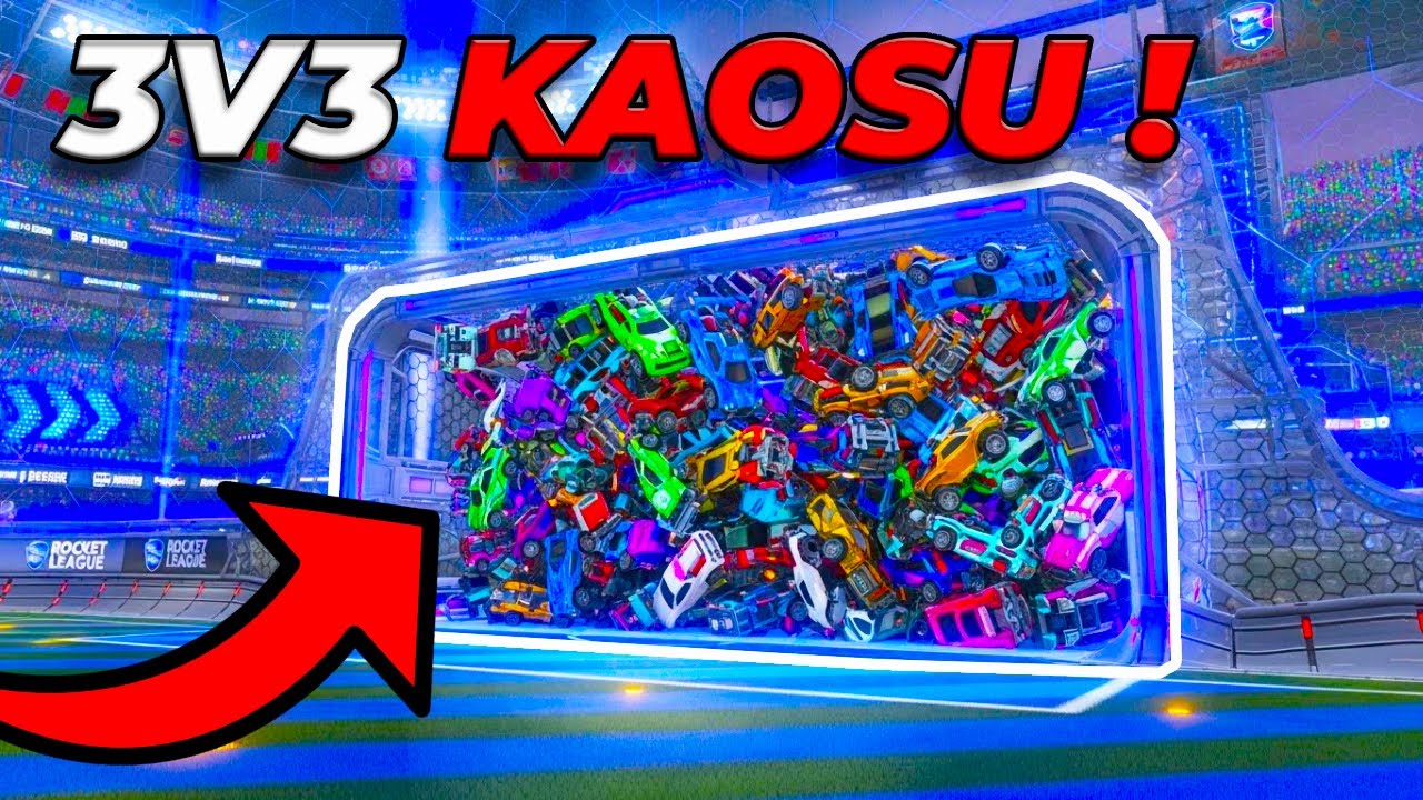 Rocket League 3V3 KAOSU! (1 SAAT BOYUNCA ARALIKSIZ OYNADIM)