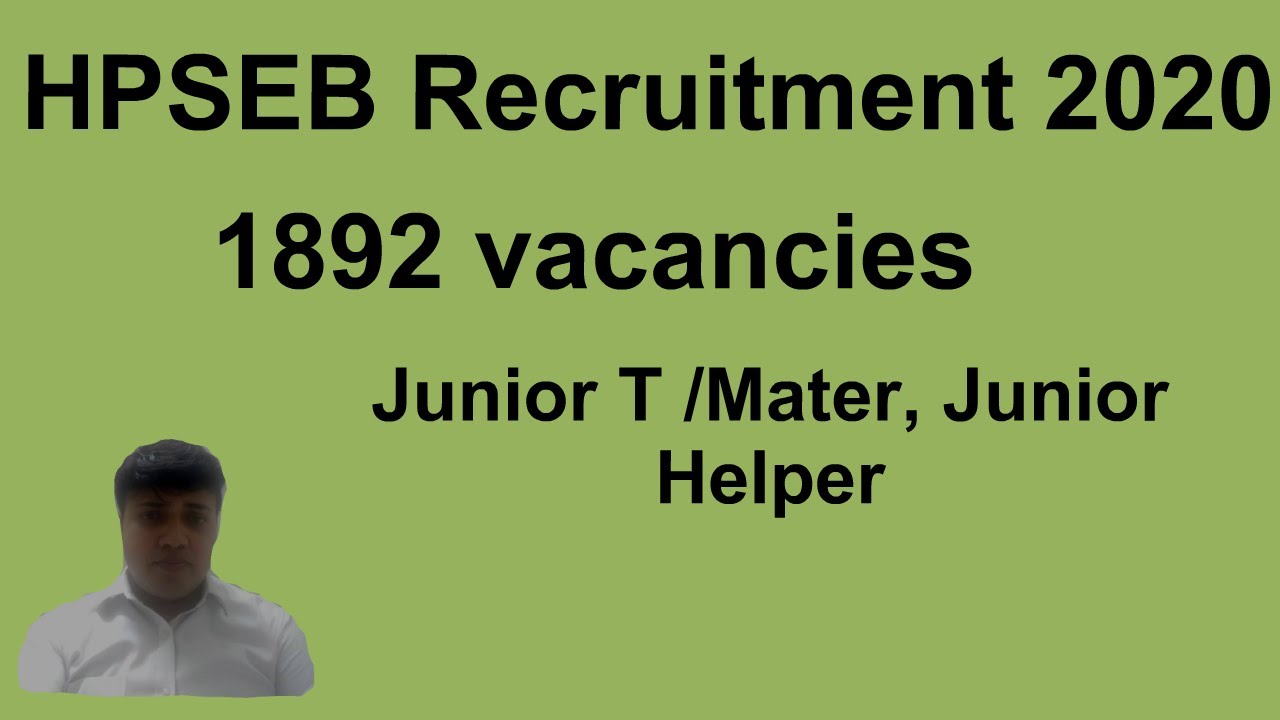 HPSEB Recruitment 2020#1892 vacancies#sarkari job