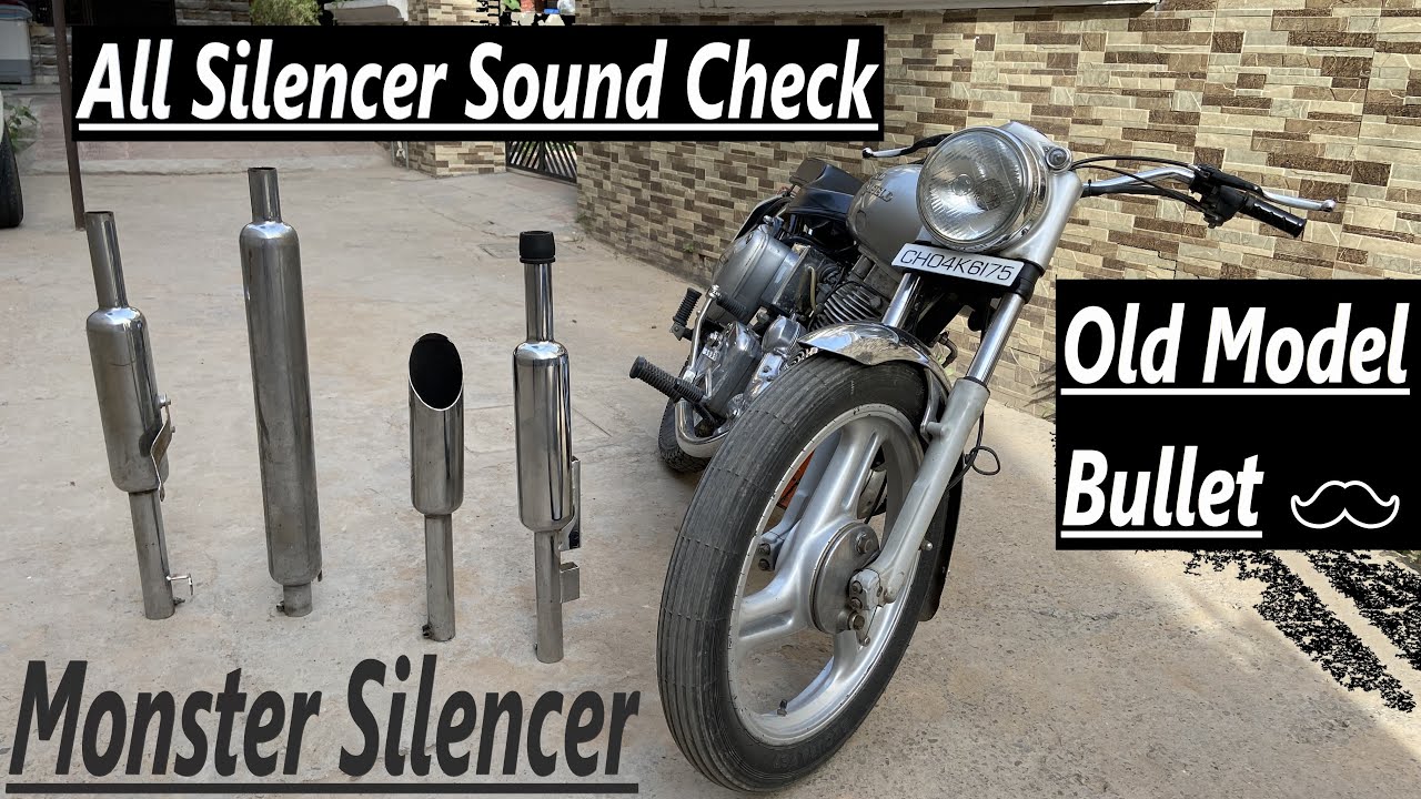 Old Model Bullet : All Silencer Sound Check and New Monster Silencer