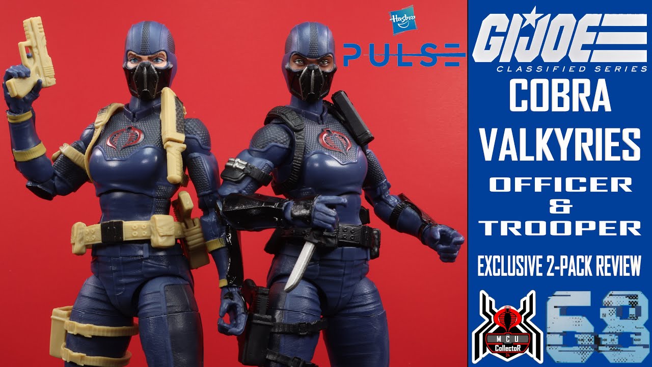 GI Joe Classified Series 68 COBRA VALKYRIES OFFICER & TROOPER Hasbro Pulse Exclusive 2-Pack Review