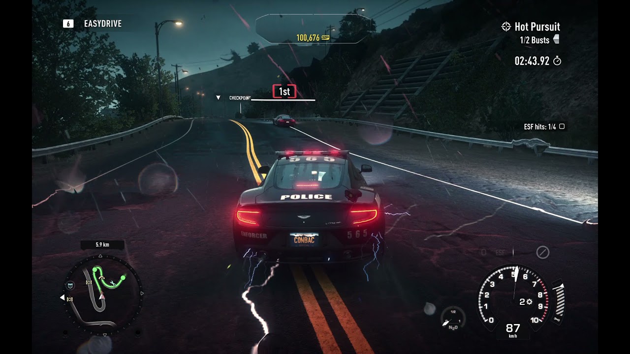 Need for Speed™ Rivals ESF 4 HİTS POLİCE MAN