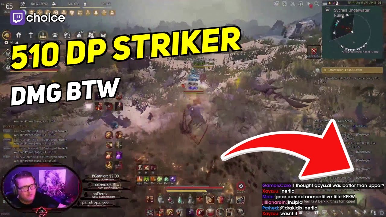510 DP STRIKER DMG BTW  | Daily BDO Community Highlights