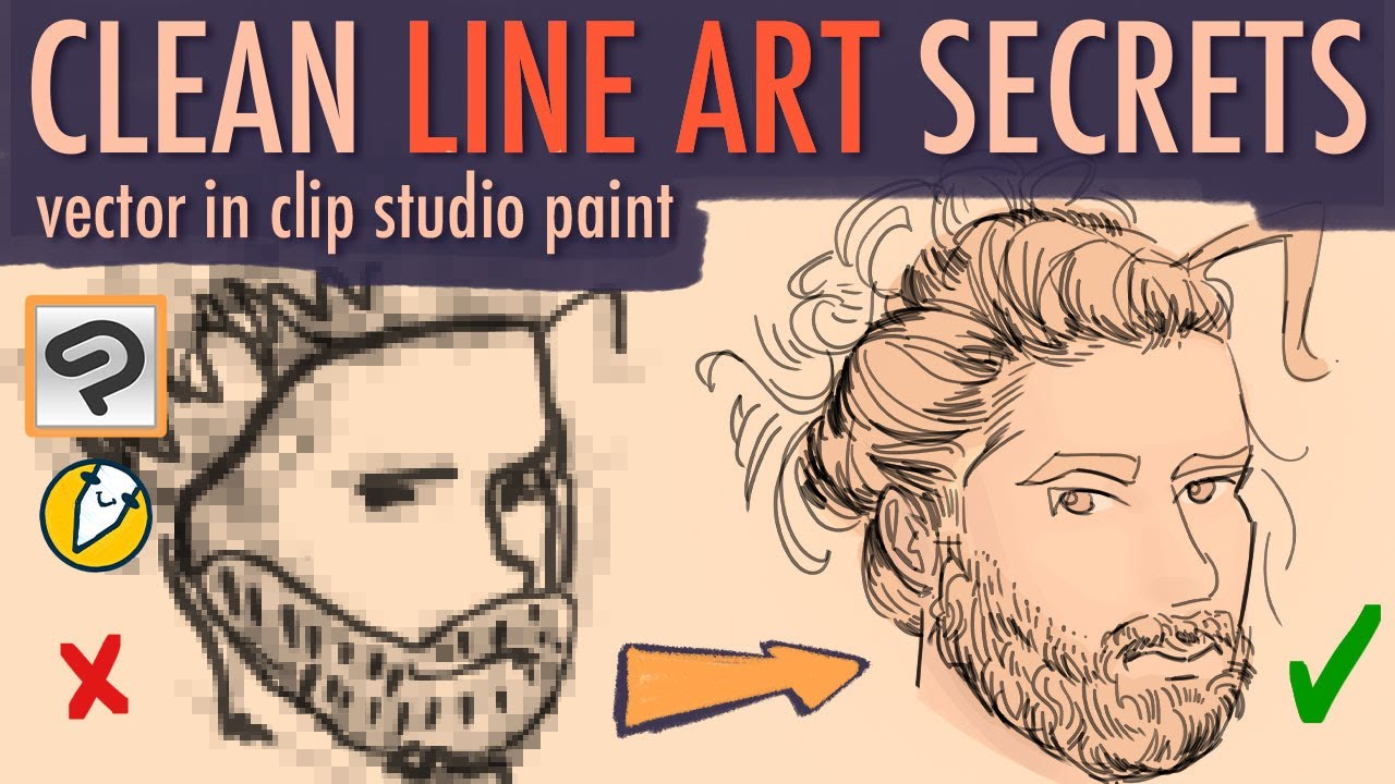 Вектор в Clip Studio Paint [урок по созданию штриховых рисунков и советы]