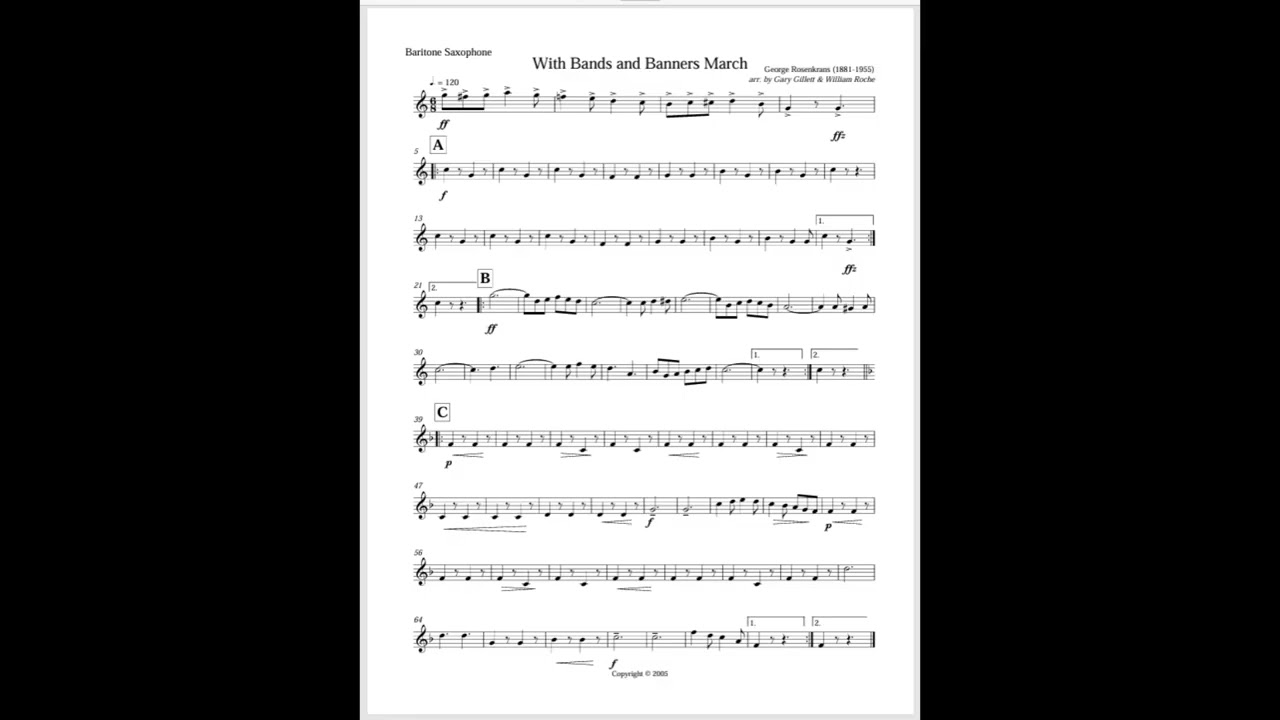 WithBandsBanners - BARITONE SAX