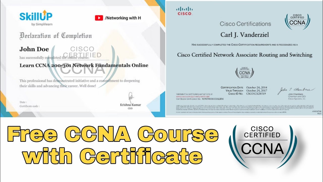 How to get free CCNA Course with Certificate || Free CCNA Course || Free Networking Courses #Hack