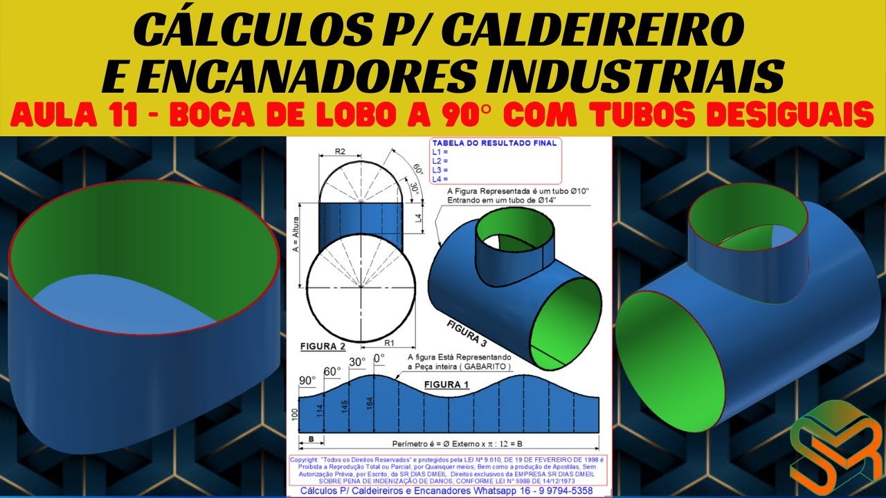 AULA 11 | BOCA DE LOBO a 90° COM TUDOS DESIGUAIS