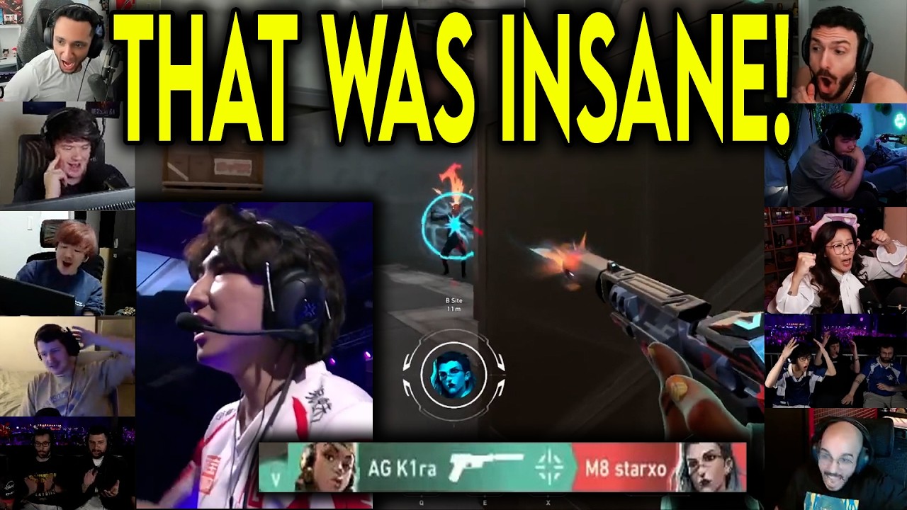 Valorant Streamers React To AG K1ra INSANE ACE CLUTCH Against Gentle Mates In Masters Santiago