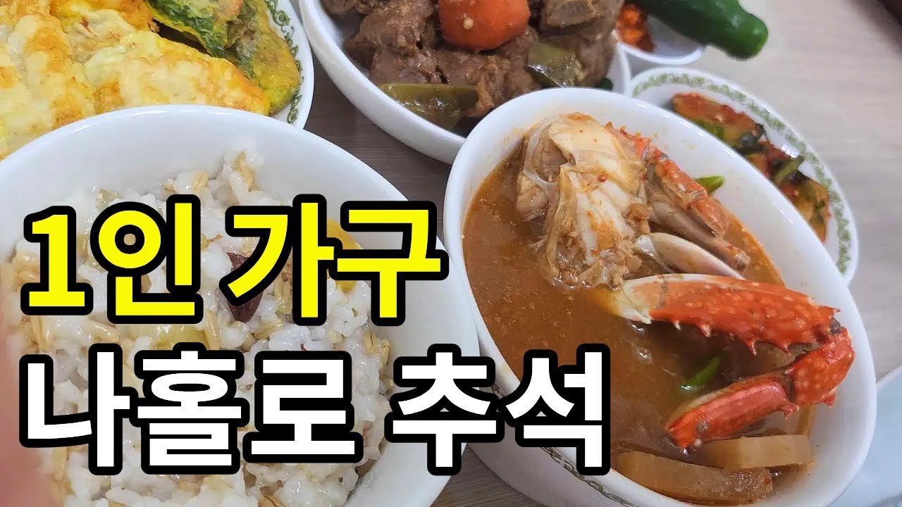 30대 1인가구 추석 브이로그 10년째 가족 없이 보내는 명절