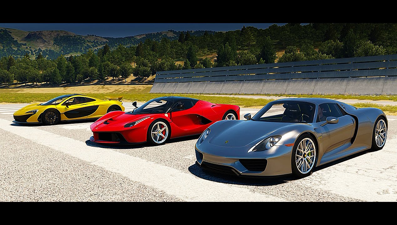 Porsche 918 Spyder vs McLaren P1 vs LaFerrari DRAG RACE!  | Forza Horizon 2
