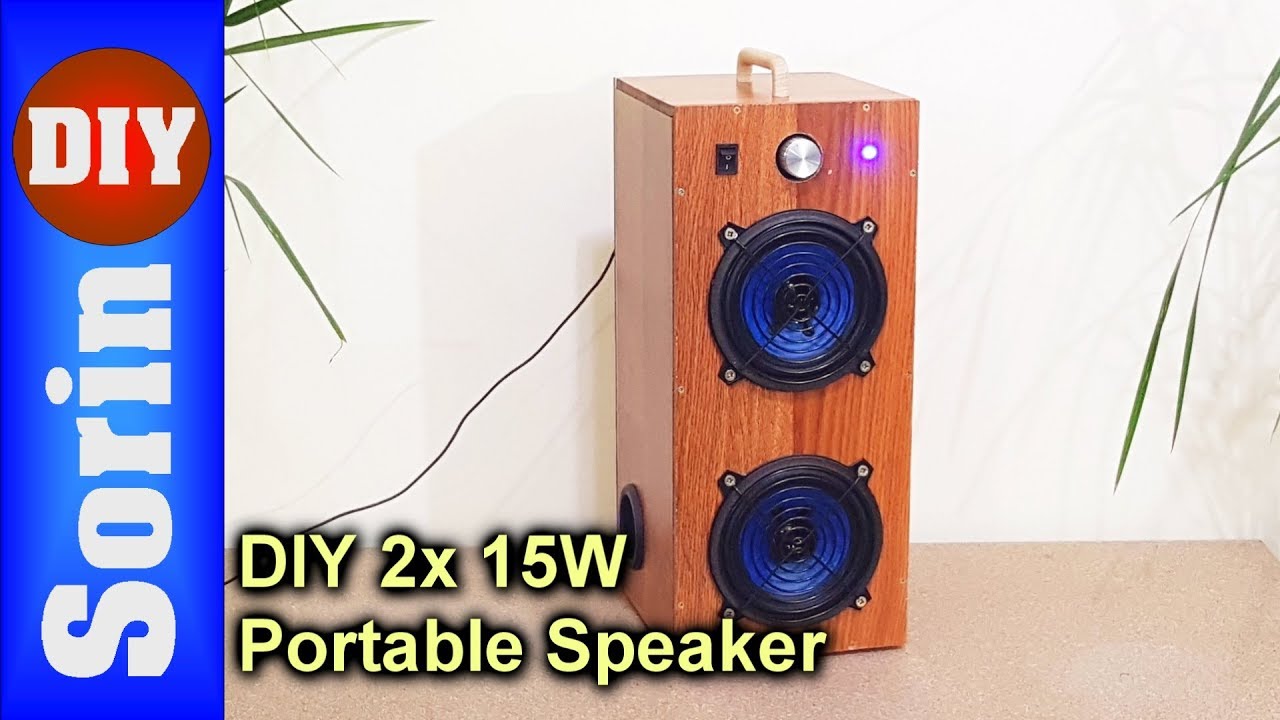 DIY - 2x15W Cheap Portable Speaker - PAM8610 Review