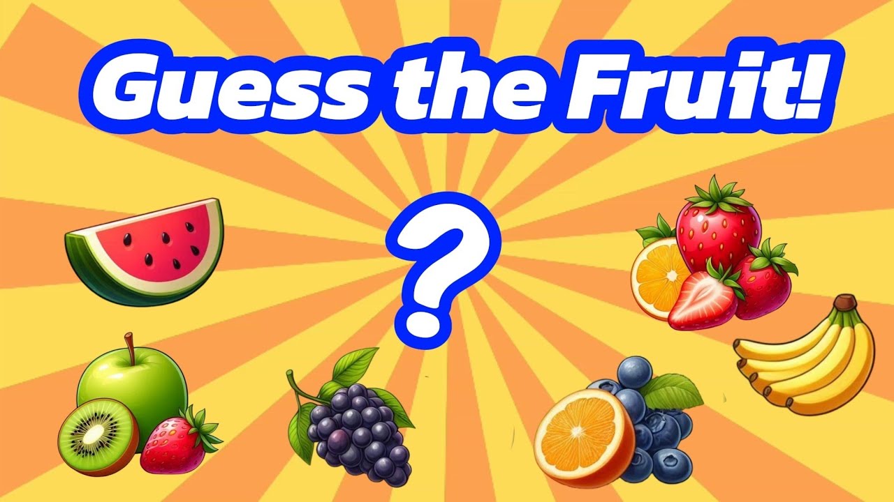 Guess the Fruit 🍎 Fun Game for Kids | Learn Fruit Names | for toddlers 