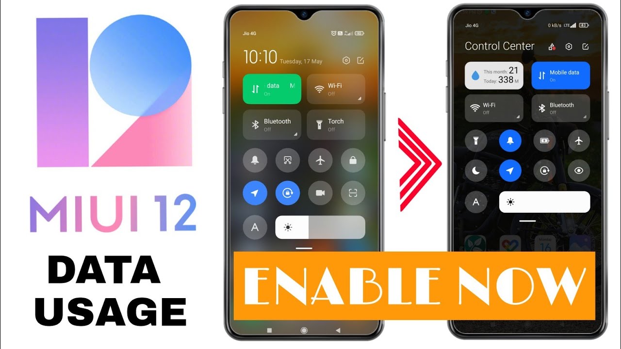 How to show data usage on notification bar in MIUI 12 | Tamil