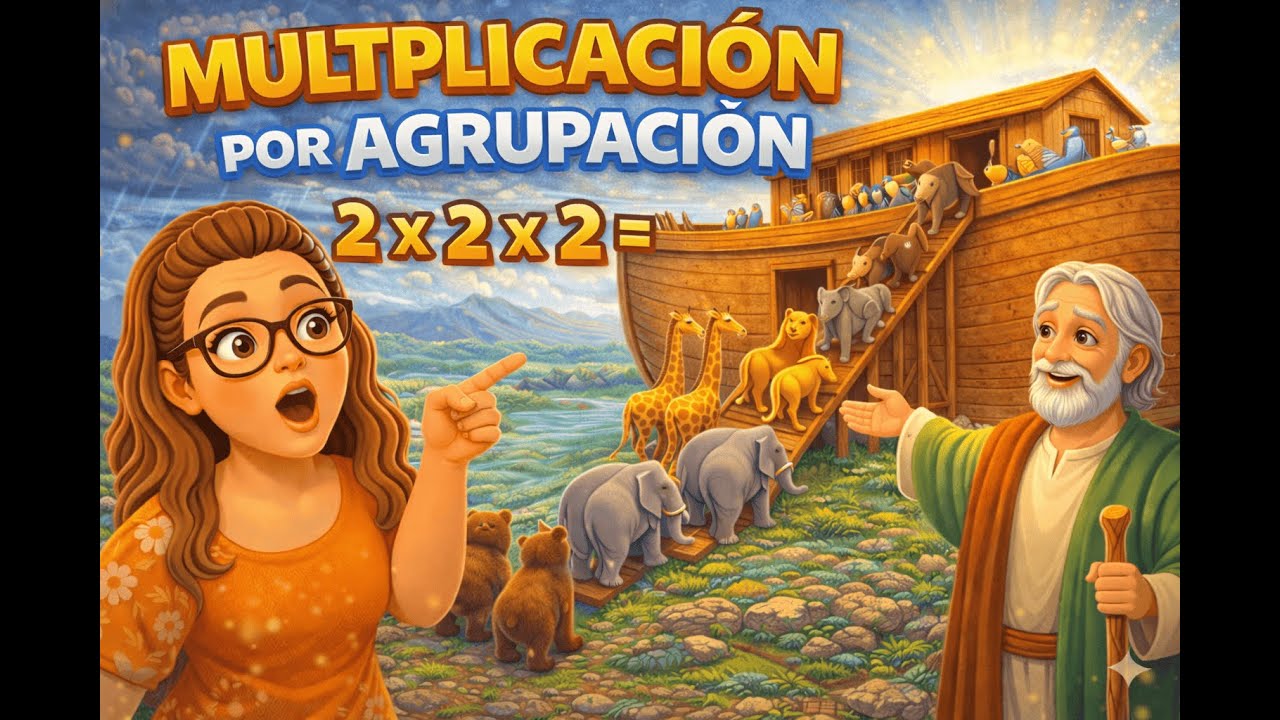 Multiplicación fácil 🚢 Aprende con el Arca de Noé | Profe Nancy Espejo