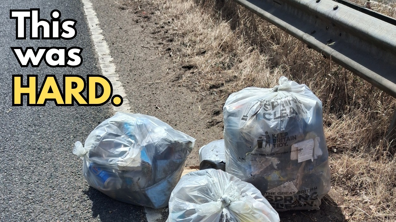 Britain's roads are filthy. We tried cleaning one... Litter picking #43