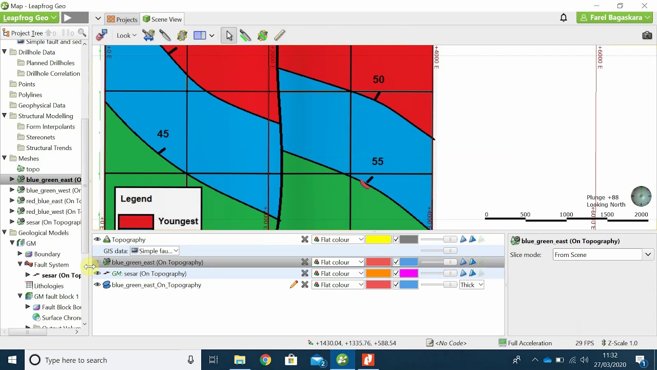 Leapfrog Geo Simple Map Modelling