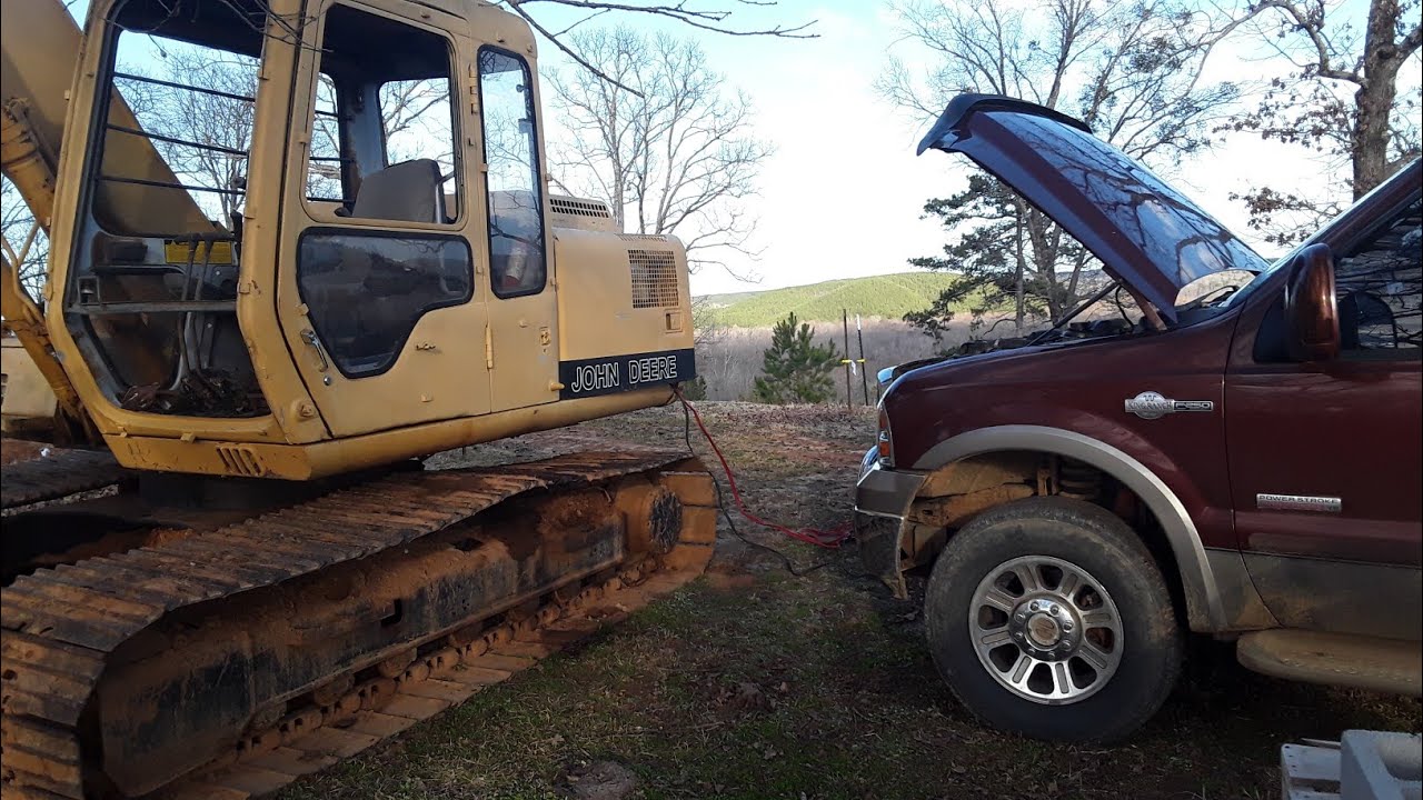 Jump Start 24v Excavator With 12v Truck