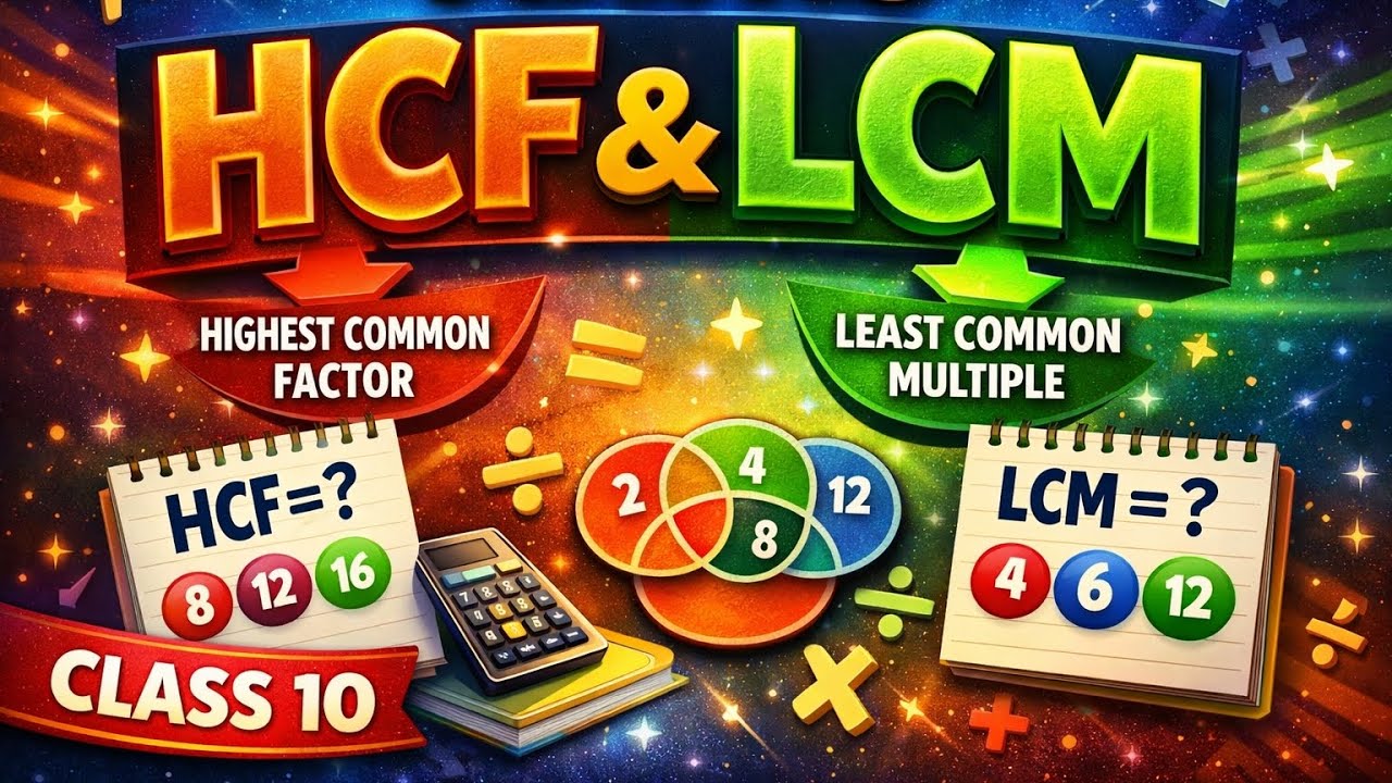 Class 10 Maths | LCM and HCF Explained Clearly | Fast & Easy Method 🔥