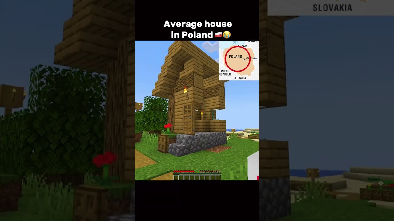 Każdy dom w Polsce będzie wyglądał jak 🇵🇱💀 #szorty #minecraft