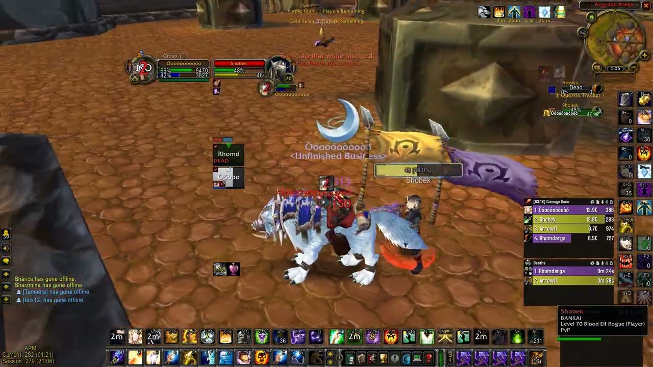 WoW TBC | 2v2 Arena vs Shobek 2v1