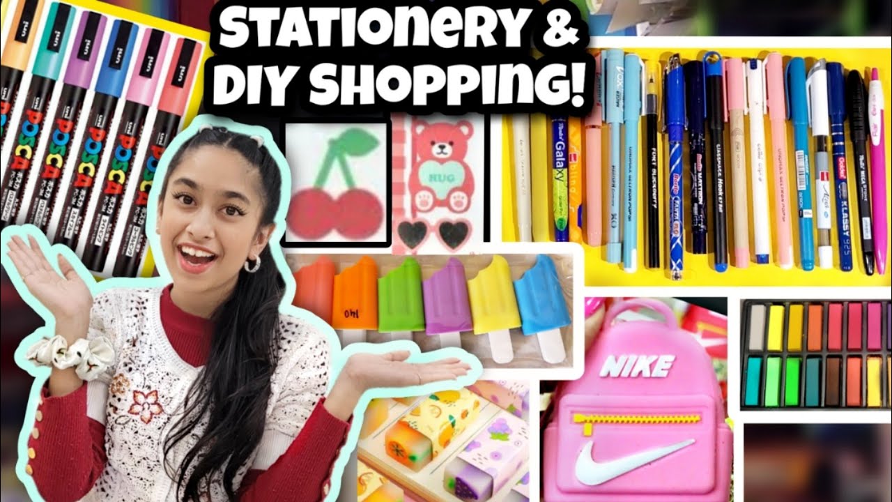Stationery & DIY Shopping!!!🎀😍🛍 *POSCA, CANDY pens, Washi Tapes!*🦋 | Riya's Amazing World
