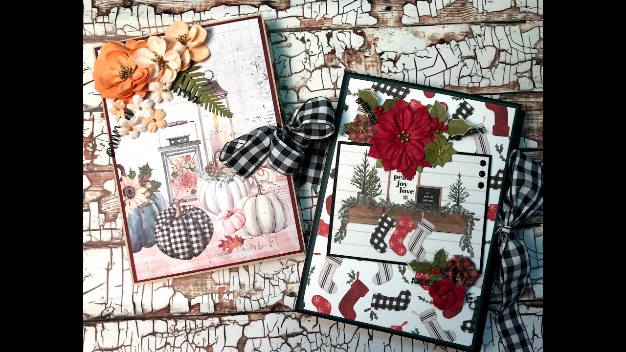 Folio Walkthrough| Farmhouse Christmas Carta Bella| Prima Pumpkin & Spice CCC Design Team Project
