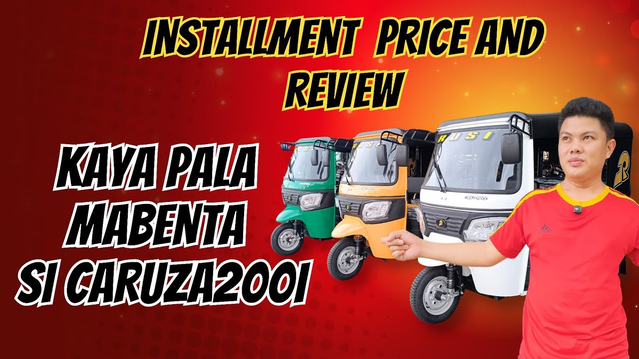 RUSI CARUZA200I CASH AND INSTALLMENT PRICE 1-3YEARS | REVIEW THE NEW RUSI CARUZA200I TRIKE #tuktuk 