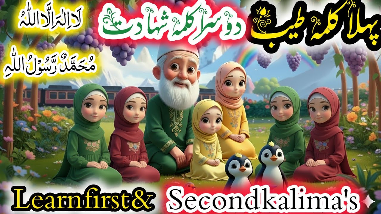 Pehla Kalma Tayyab | Doosra Kalma Shahadat | Teesra Kalma Tamjeed | Islamic Educational Video