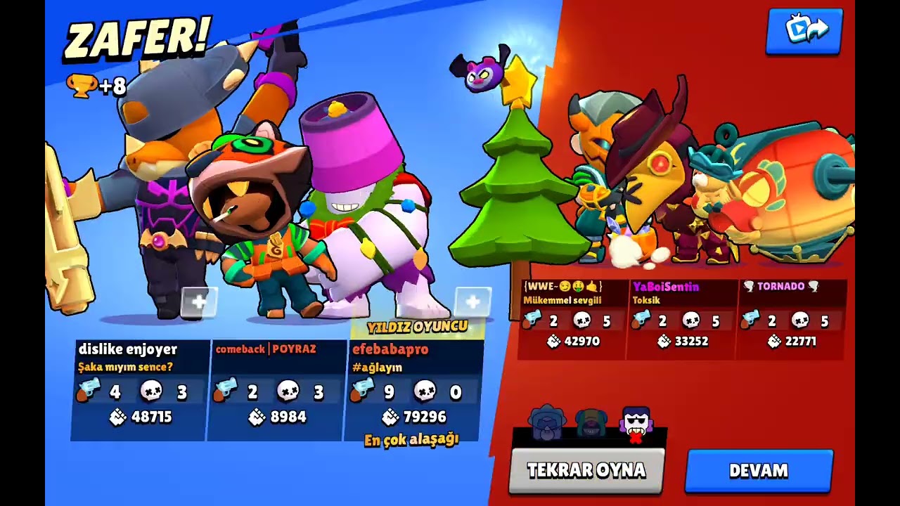 BRAWL STARSTA ARKLARIMLA OYNADIM