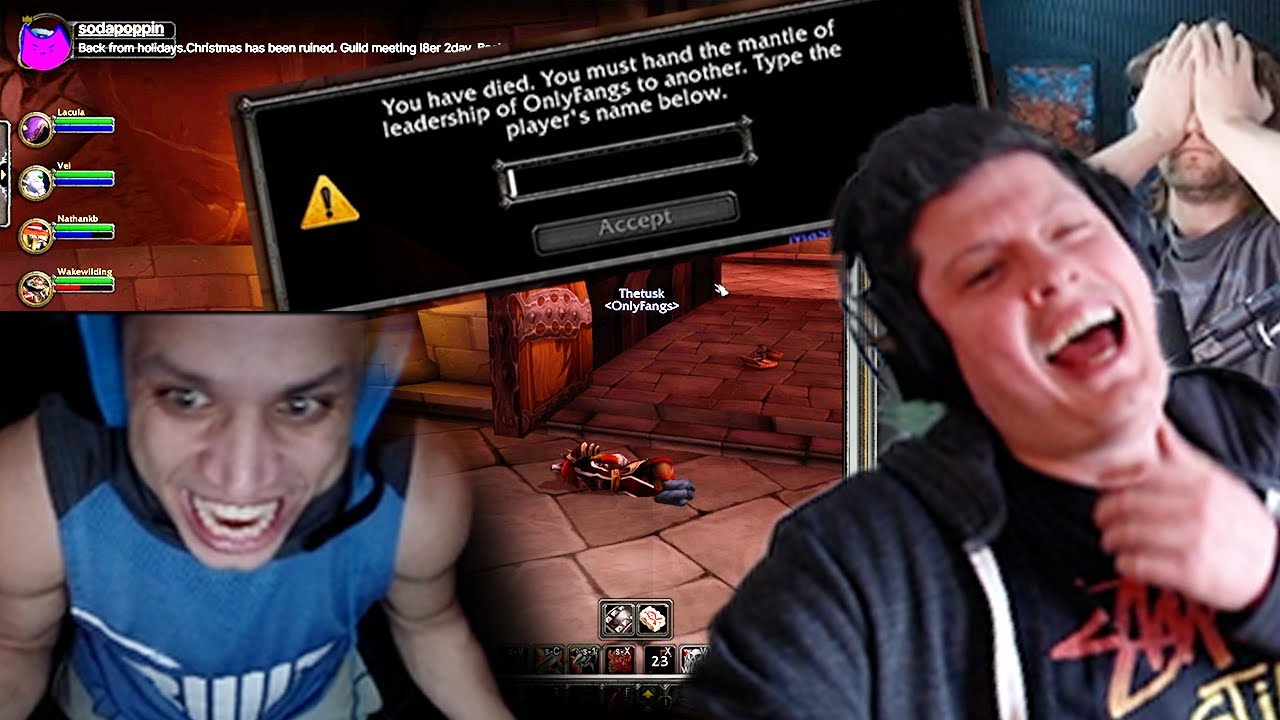 SODAPOPPIN DEAD Tyler1 THE NEW WARCHIEF - OnlyFangs HARDCORE WoW CLASSIC!