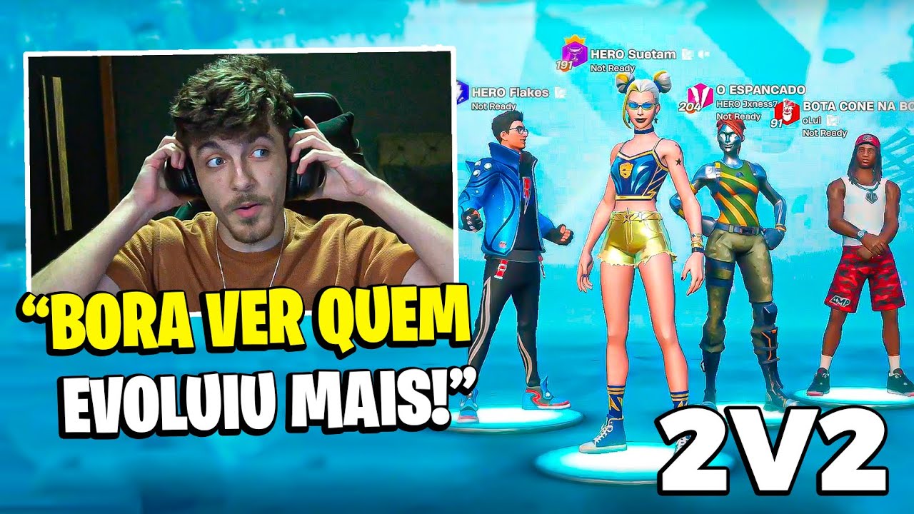 SUETAM e FLAKES vs OLUI e JXNESS no 2V2 REALISTIC! (Completo)