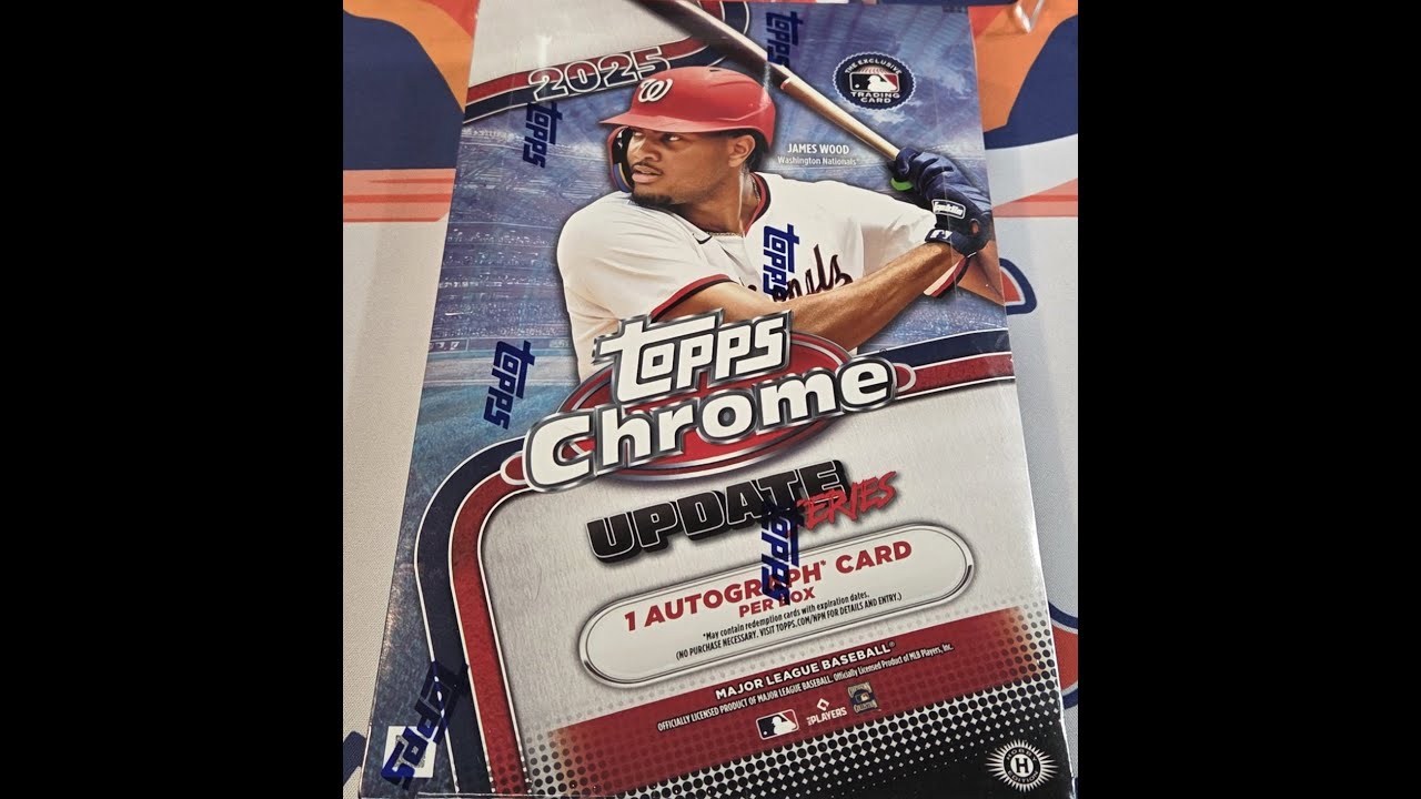 2025 Topps Chrome Update Baseball — On-Card Auto Pull + Gold Refractors! Full Hobby Box