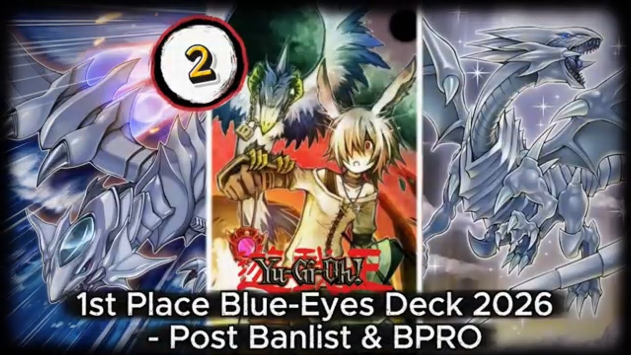 Колода Blue Eyes из Yu-Gi-Oh!, занявшая 1-е место (после запрета и по версии BPRO).