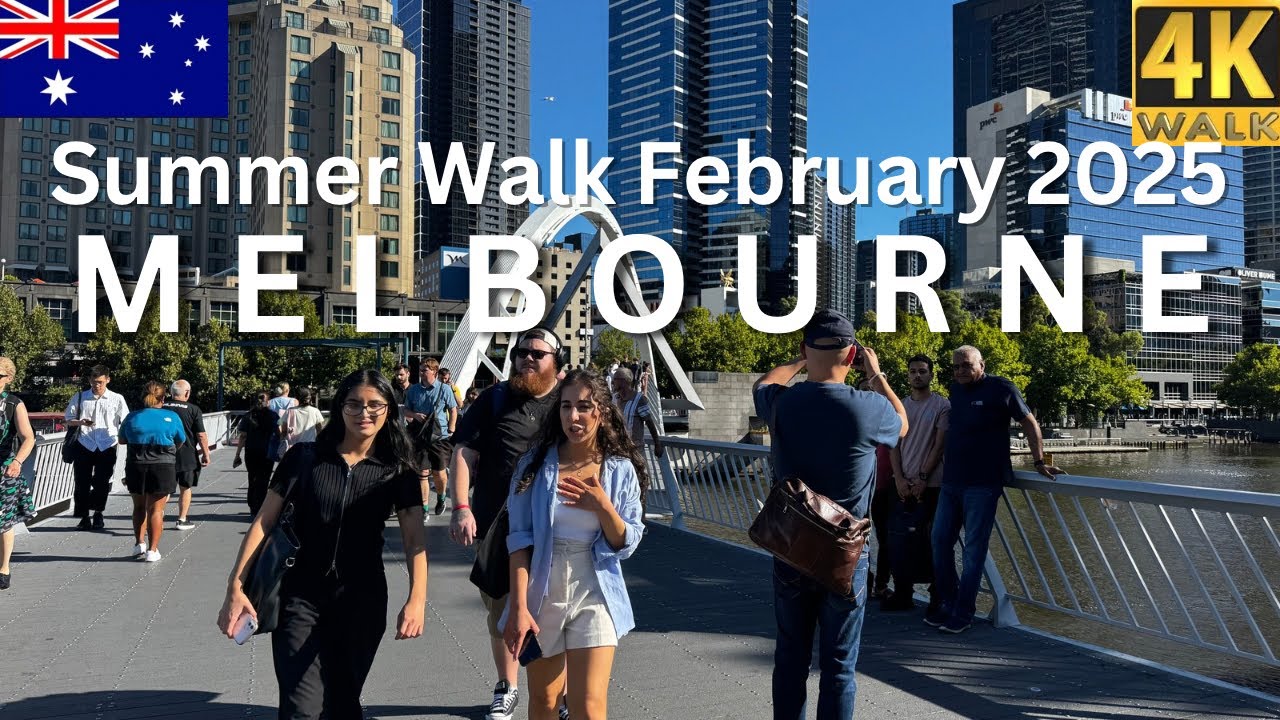 Walk Through Melbourne Australia 2025 Summer Walk In Melbourne 4K Video