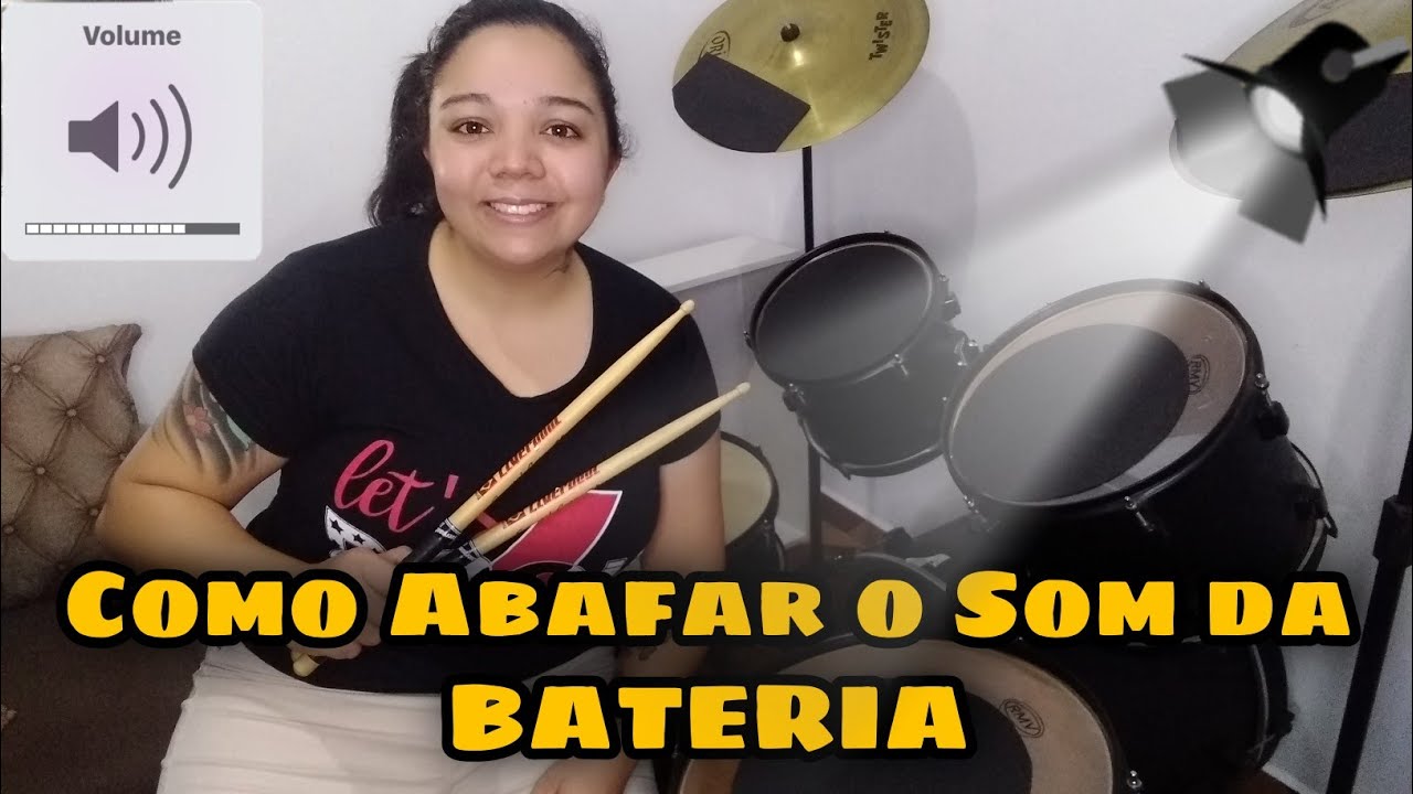 Como Abafar o Som da Bateria Passo a Passo | Gastei somente $10,00