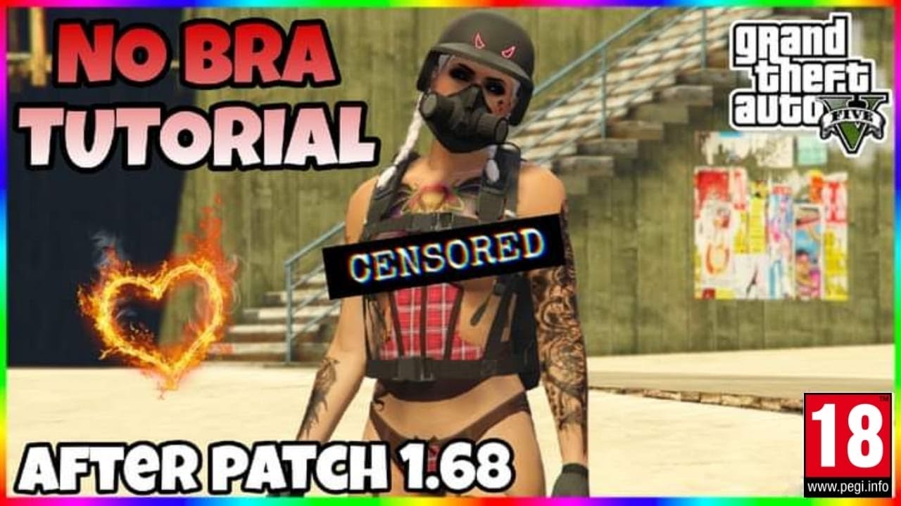 💥CONJUNTO SIN BRA *NOPOR* PARA PERSONAJE FEMENINO🔞  [TUTORIAL COMPLETO]AFTER PATCH 1.68 GTA V ONLINE