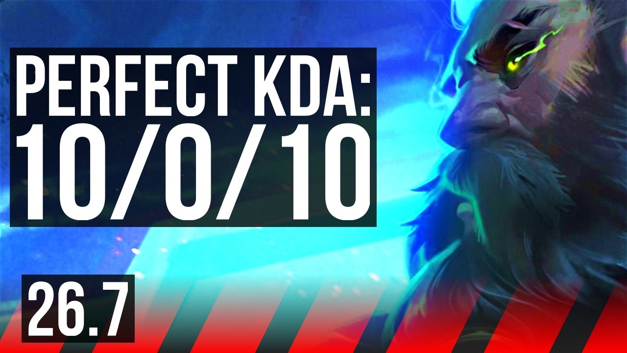 UDYR vs JAX (TOP) | Perfect KDA: 10/0/10 | KR Master | 26.7