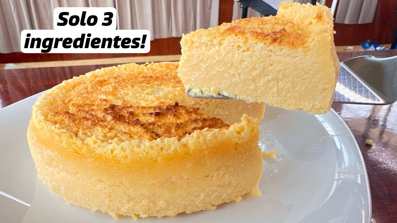 SOLO 3 INGREDIENTES¡ Pastel de queso extra delicioso 😋