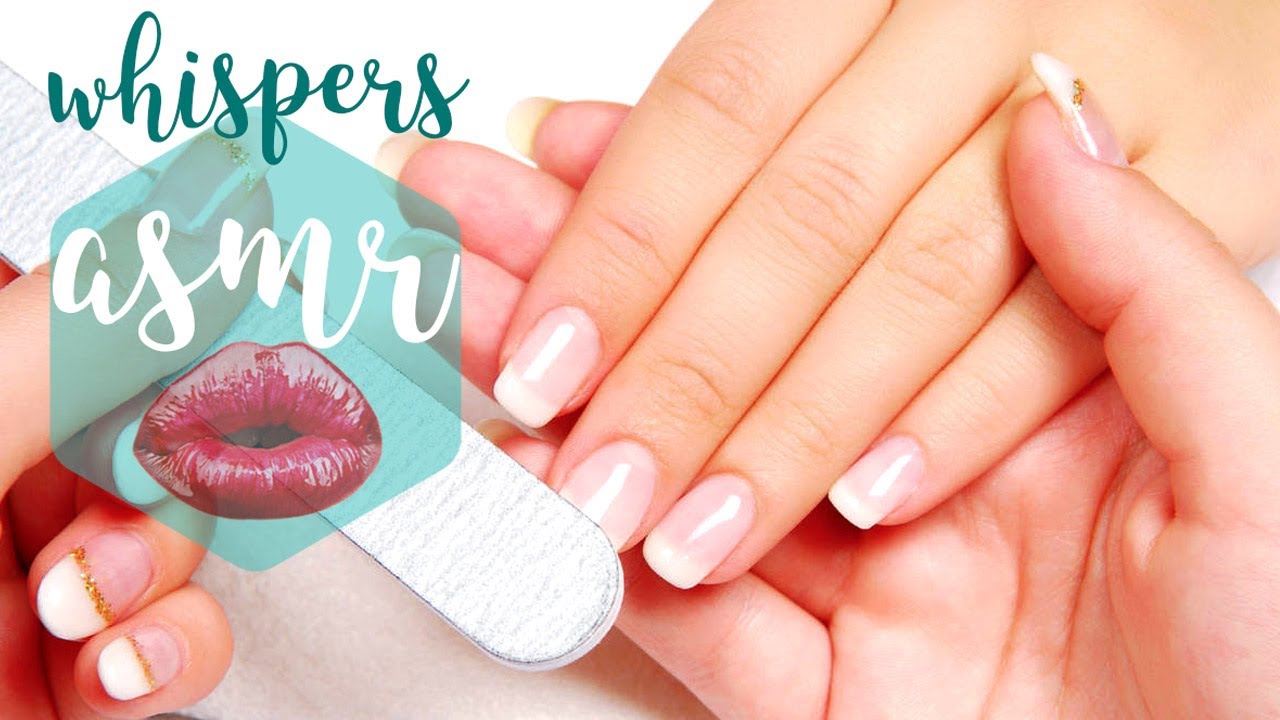 ASMR SPA: MANICURE con voce sussurrata * suoni dell'acqua, della stoffa, tapping su vetro etc
