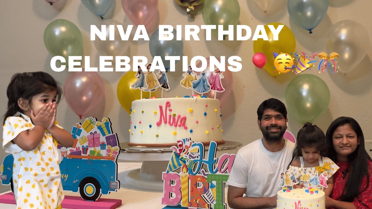 NIVA BIRTHDAY CELEBRATIONS 🎈🥳🎉🎊🎁 | NIVA TURNS 3 , decoration and celebration ❤️🥰