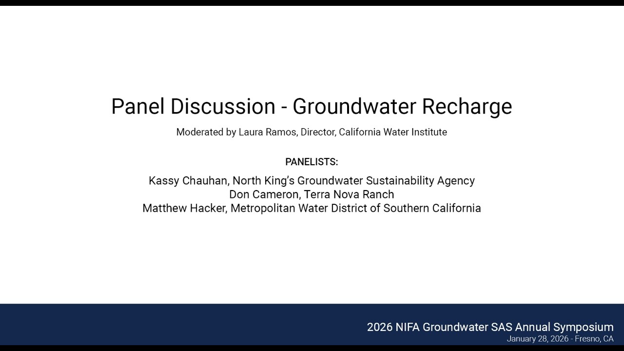 3 Expert Perspectives on Groundwater Recharge — Kassy Chauhan, Don Cameron, & Mathew Hacker