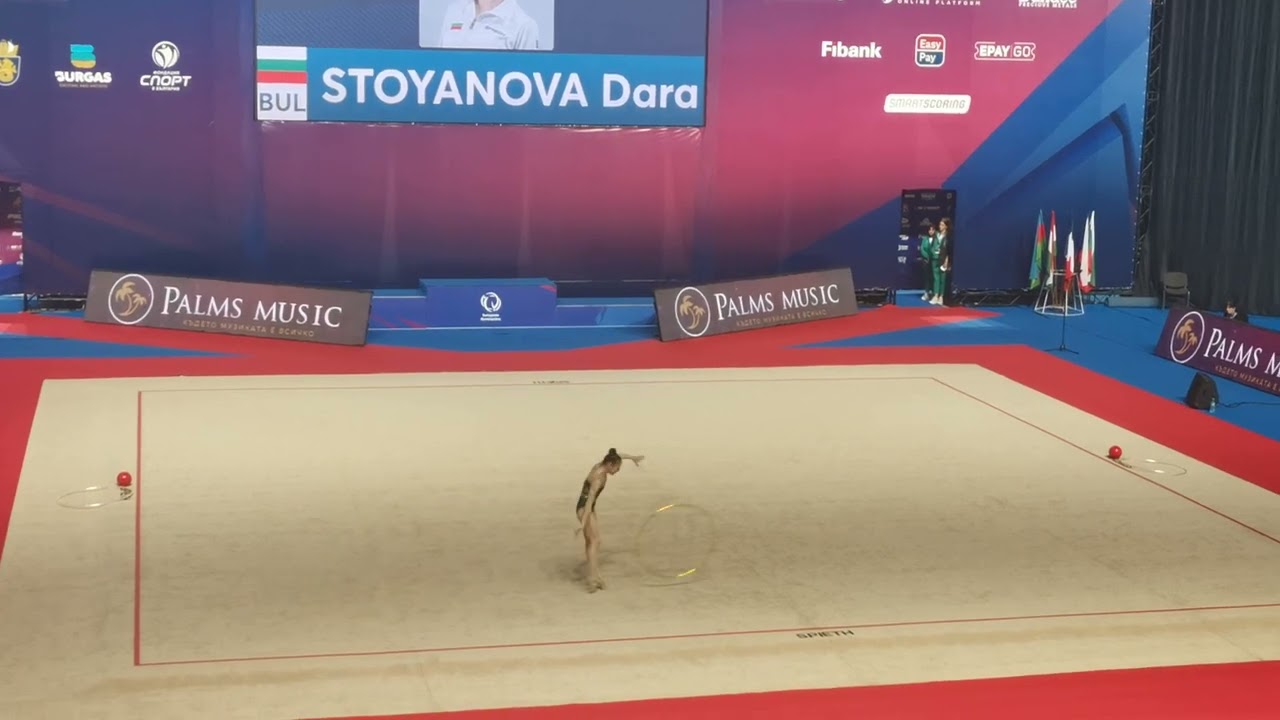 Dara Stoyanova - European cup Burgas 2025🥈Hoop Q(27.866)