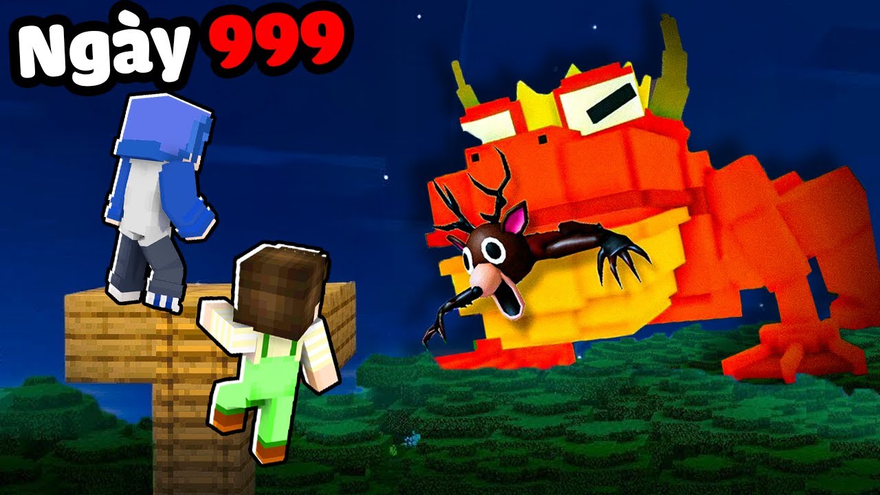 999 Ngày Sinh Tồn Với VUA ẾCH Giữa Rừng Trong Minecraft
