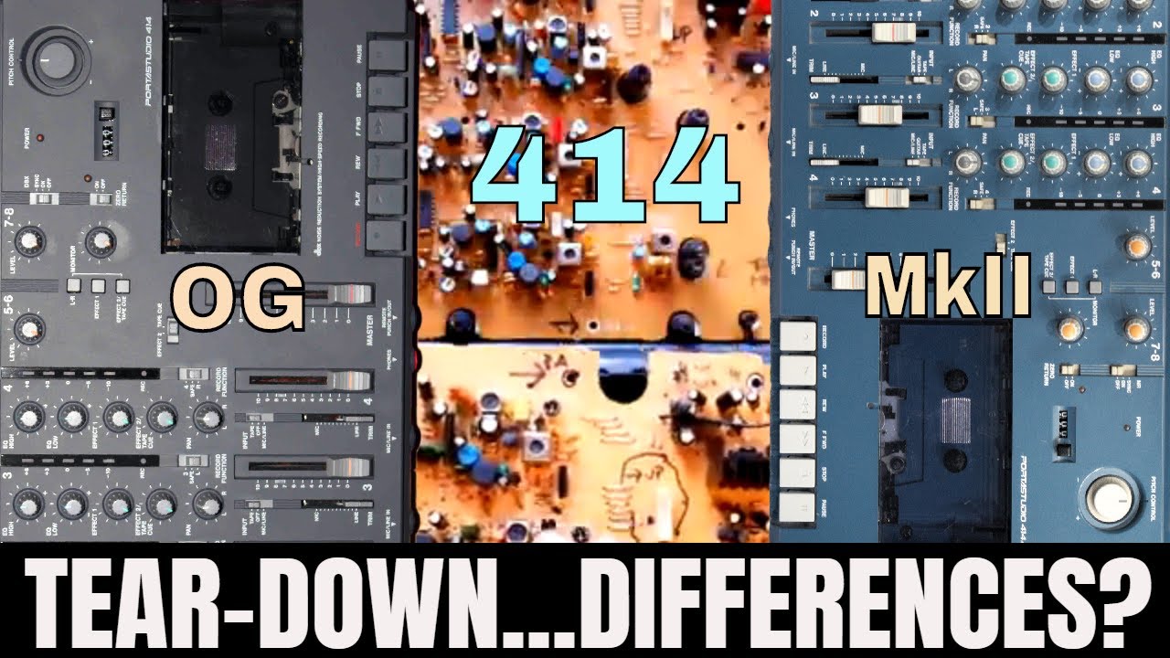 Tascam 414 |tear down |  versus Mk II - what's the difference?