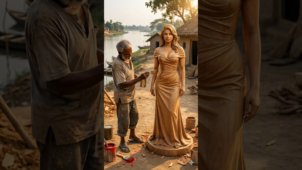 Amazing sculpture of Priyanka Chopra #woodcarving #woodscraft #sculpture #foryou #handmade