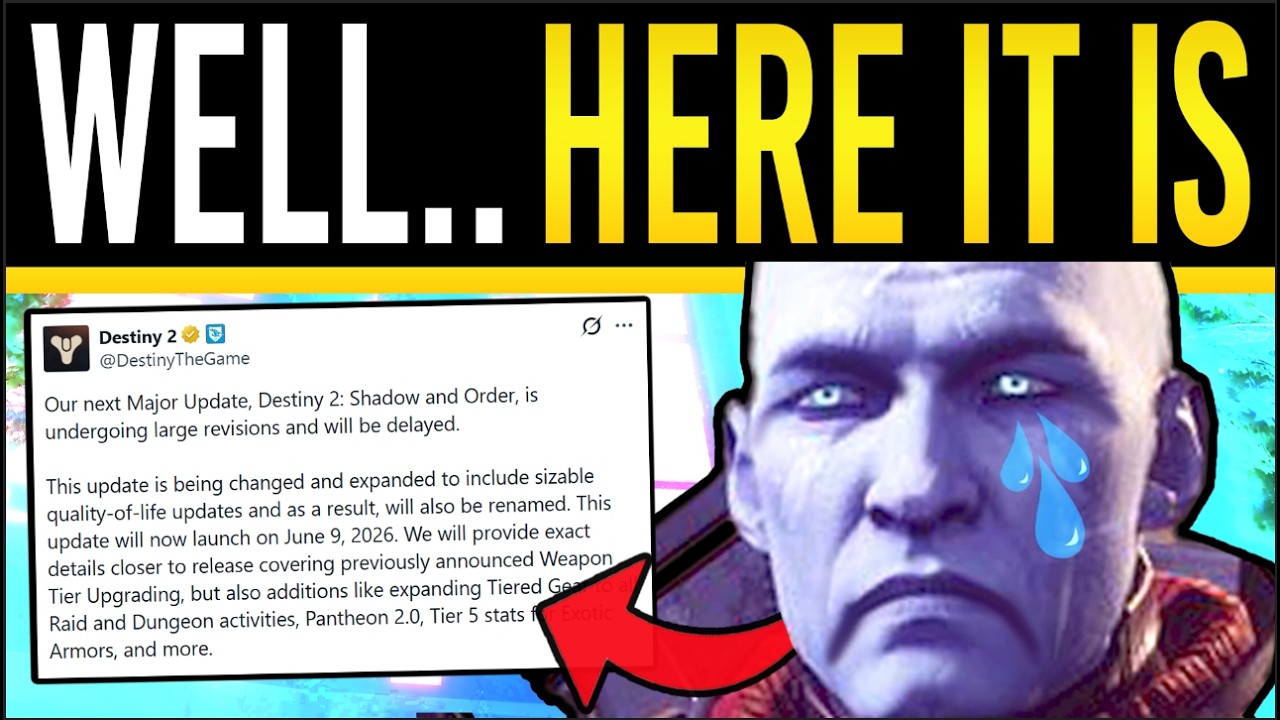 Bungie CONFIRM Delay Until JUNE.. (Roadmap REWORK, Gear Update, Pantheon 2.0, HUGE Destiny 2 Delay)