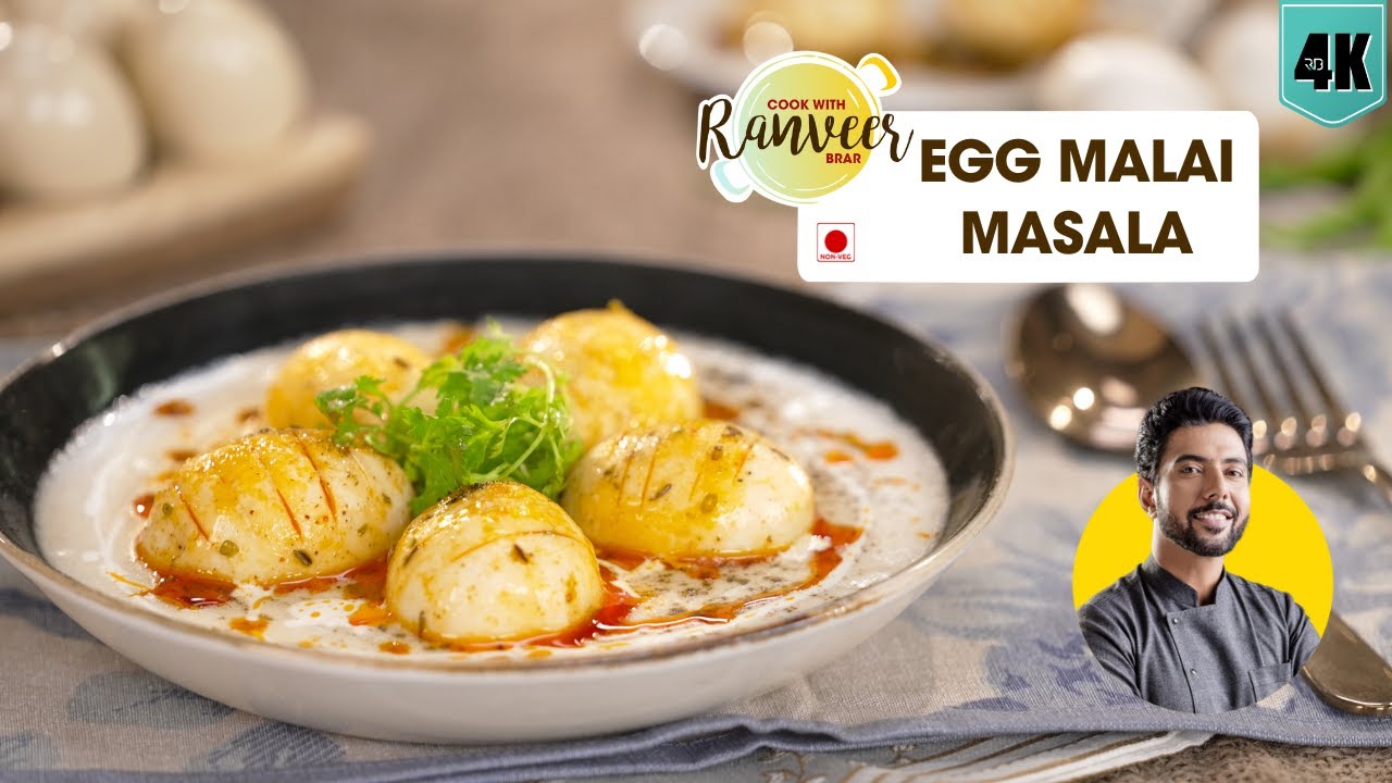 Egg Malai Masala | अंडा करी काली मिर्च । नायाब अंडा करी ।Egg in creamy gravy | Chef RanveerBrar