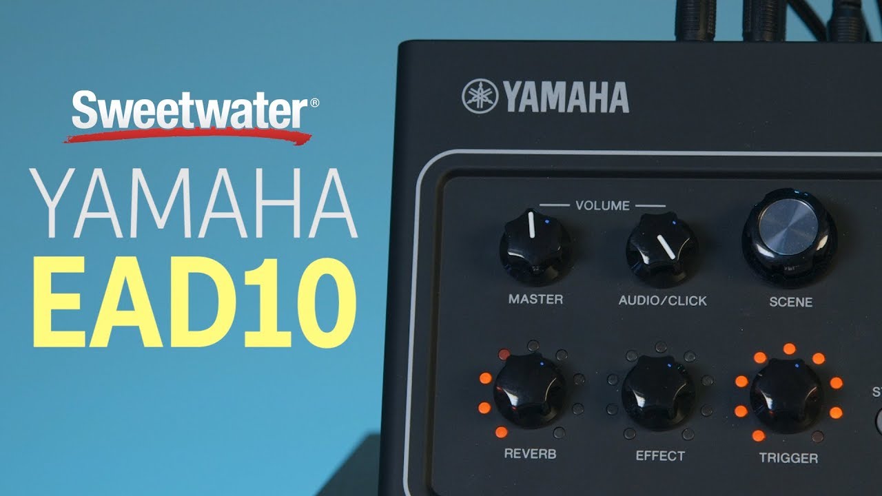 Yamaha EAD10 Drum Module with Mic and Trigger Pickup Demo