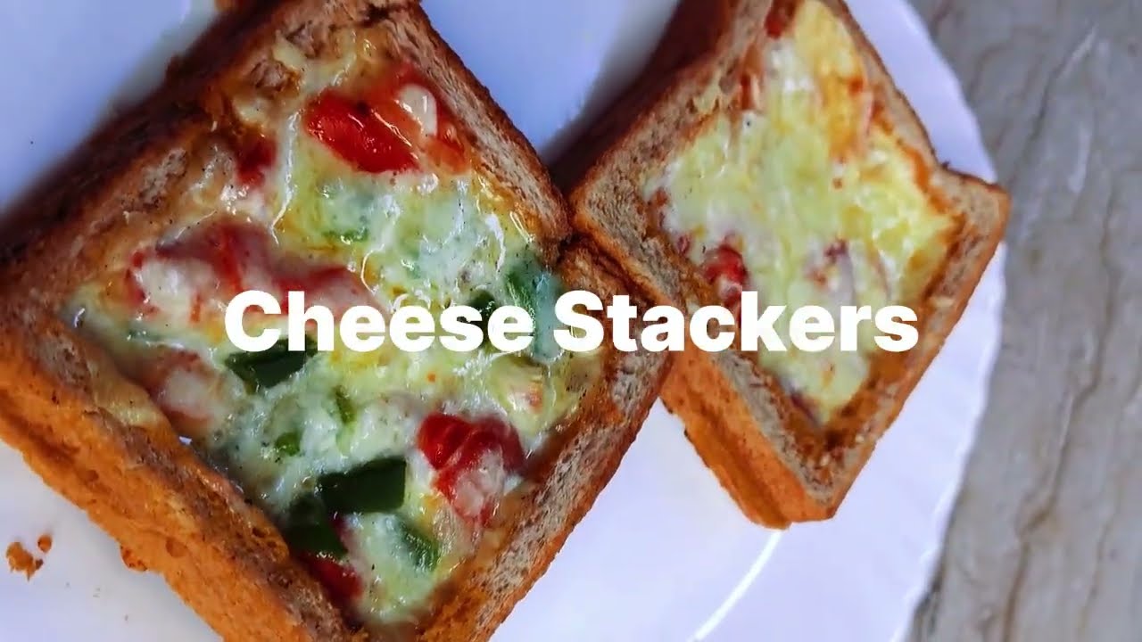 Cheese stackers| Breakfast| Ready in 30 mins